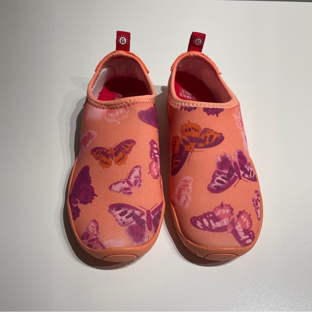 Reiman Children's Coral Butterfly Slip-On Water Shoes